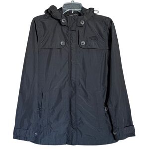 The North Face Women’s Black Hooded Nylon Windbreaker Rain Jacket Women's XS